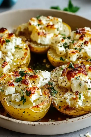 Baked Feta Potatoes