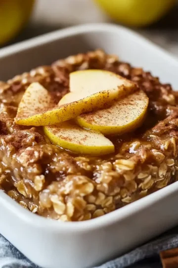 Amish-Style Apple & Cinnamon Baked Oatmeal
