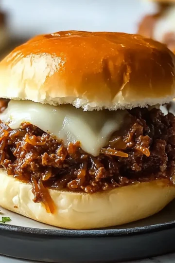 French Onion Beef Sloppy Joes
