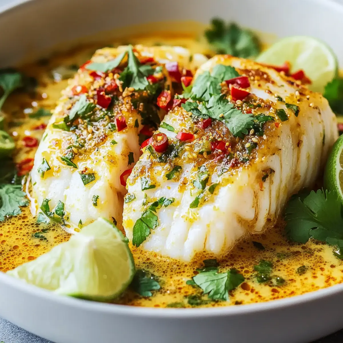 Coconut Curry Baked Cod