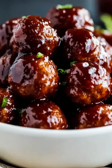 Grape Jelly BBQ Meatballs