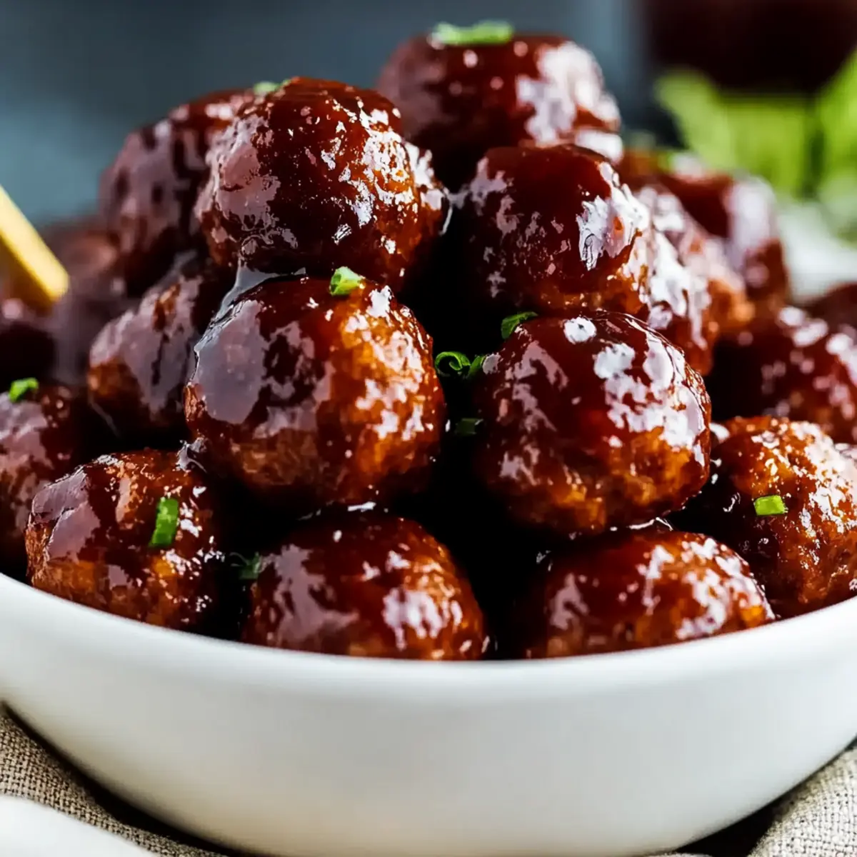 Grape Jelly BBQ Meatballs