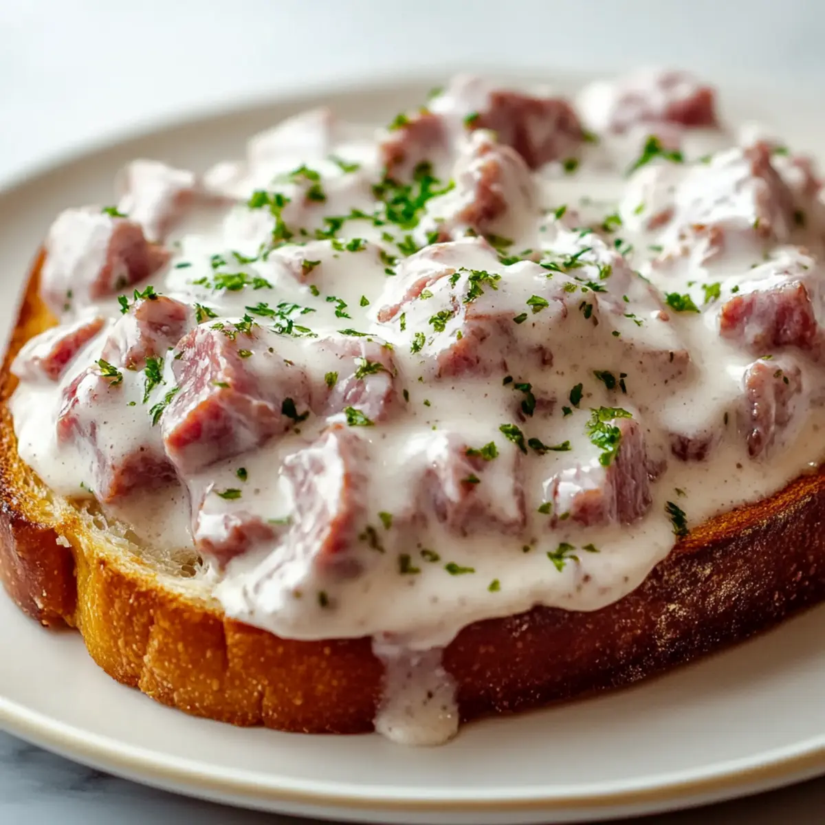 Creamed Chipped Beef on Toast