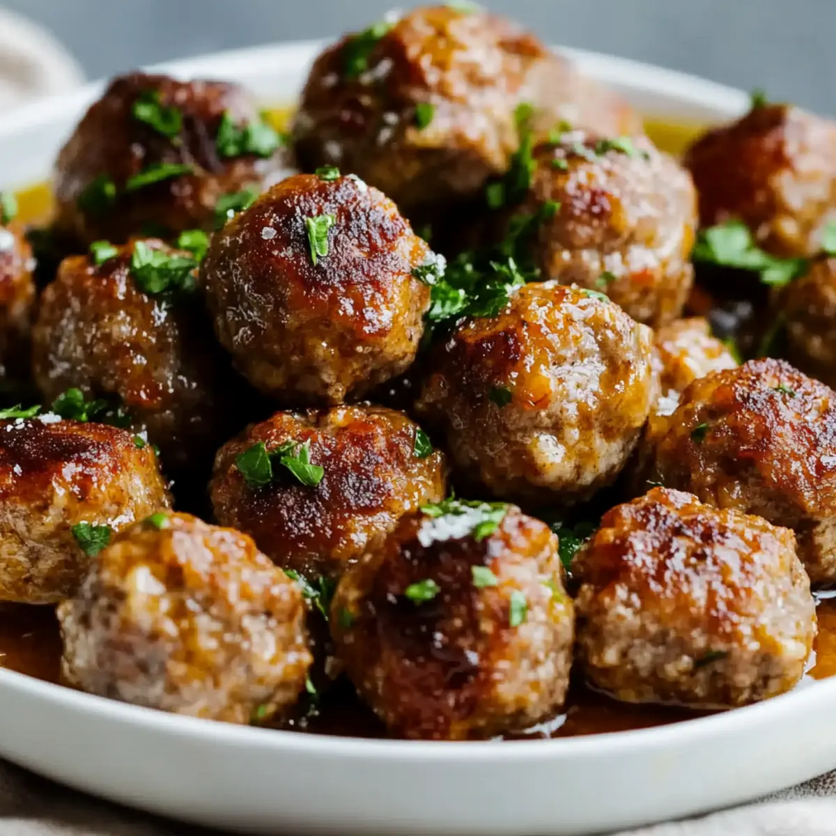 Oven Baked Meatballs