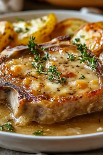 Smothered Pork Chop and Scalloped Potato Casserole