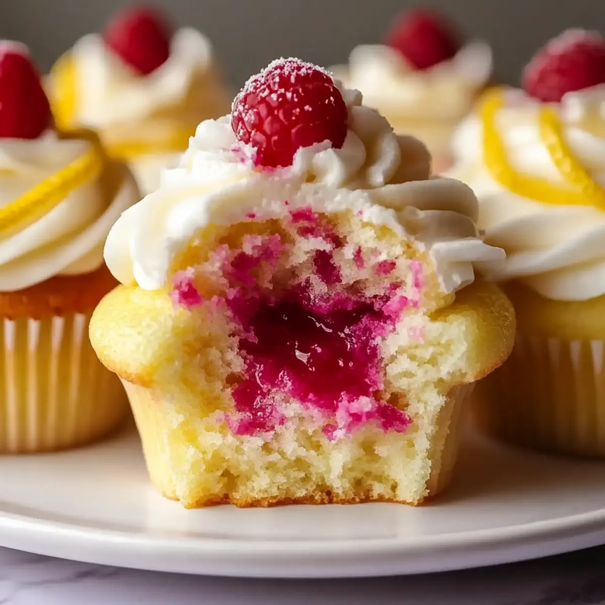 Raspberry Lemon Heaven Cupcakes