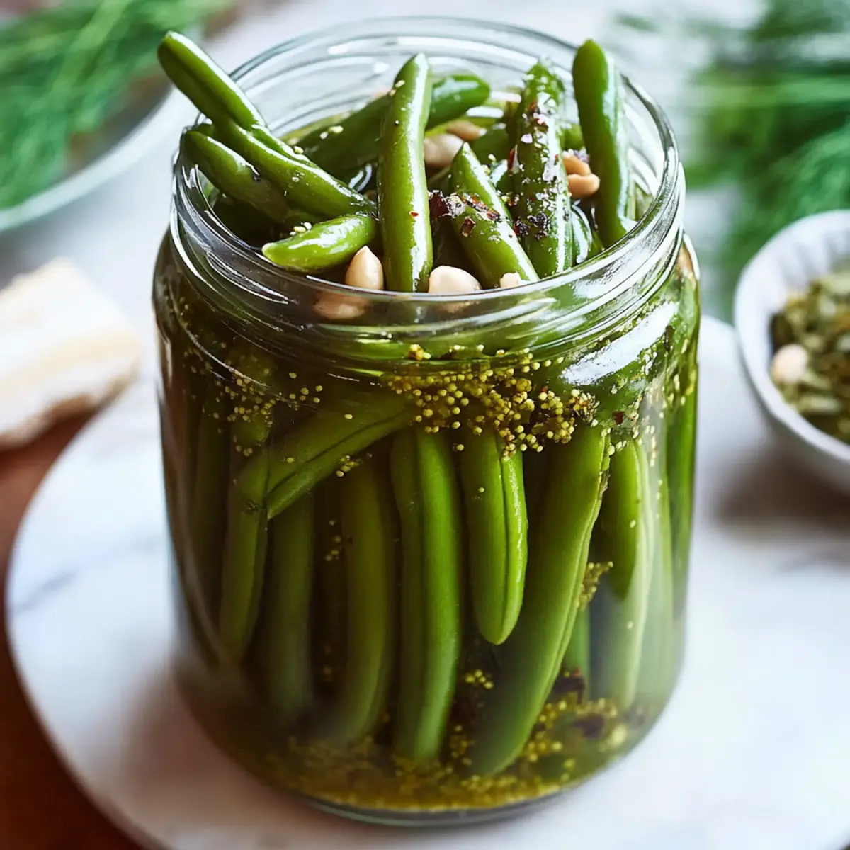 Quick Pickled Dilly Beans