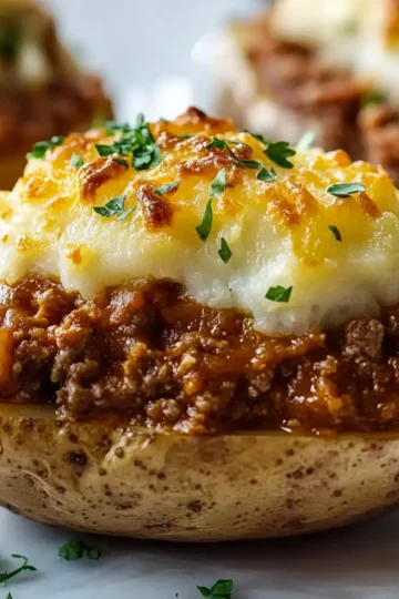 Shepherd’s Pie Baked Potatoes