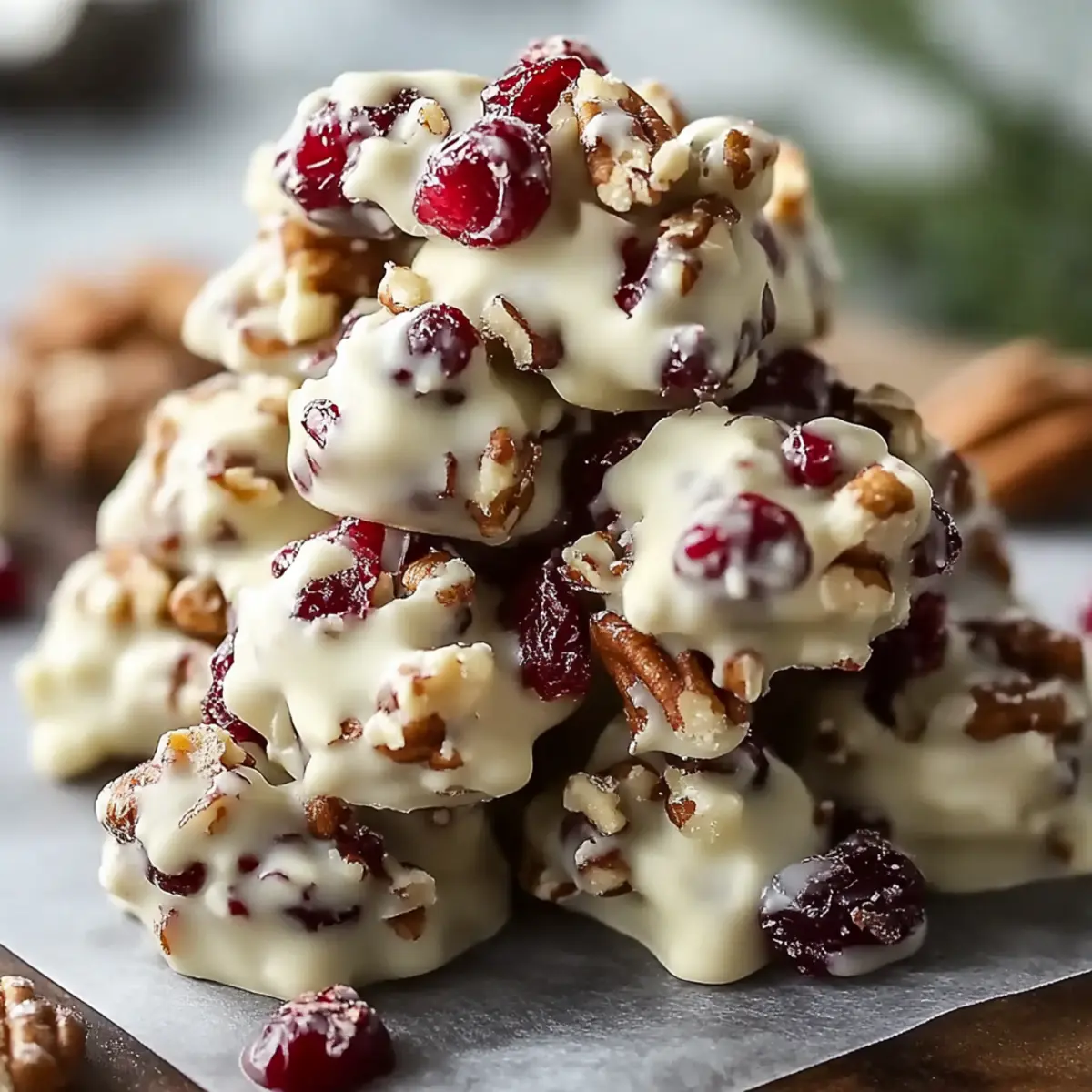 White Chocolate Cranberry Pecan Clusters