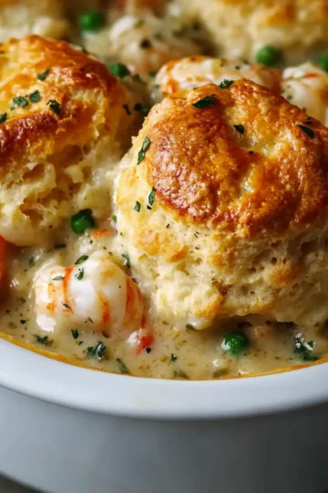 Cheddar Bay Biscuit Seafood Pot Pie