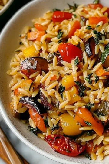 Roasted Vegetable Orzo