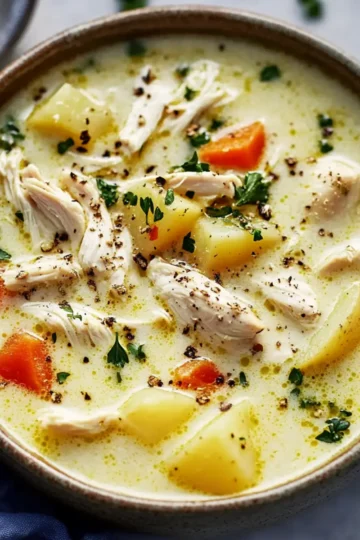 Creamy Chicken Soup with Potatoes