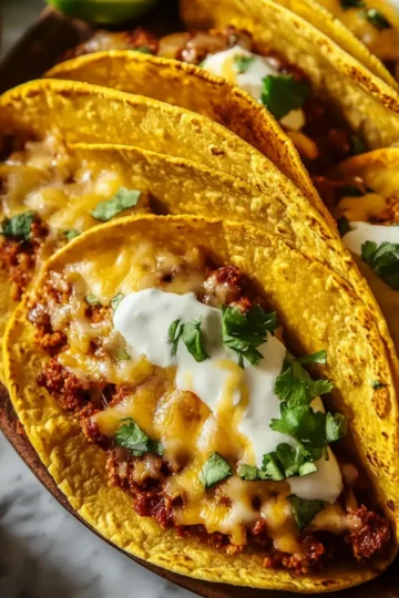 Oven-Baked Cheesy Tacos
