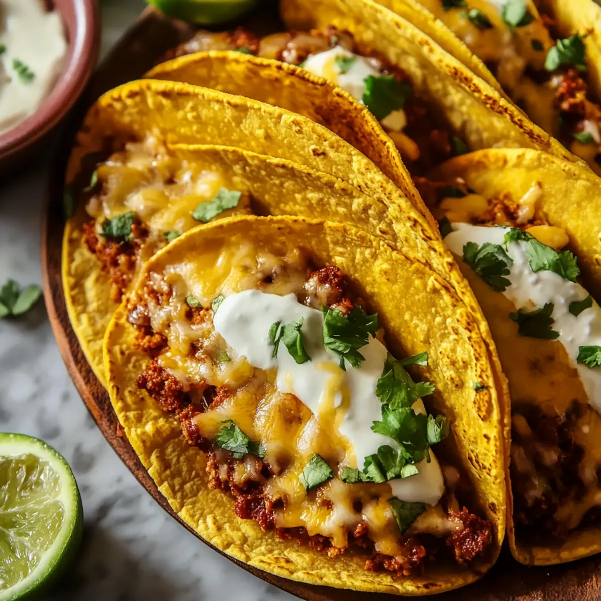 Oven-Baked Cheesy Tacos