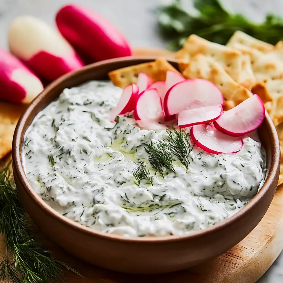 Radish Tzatziki Dip