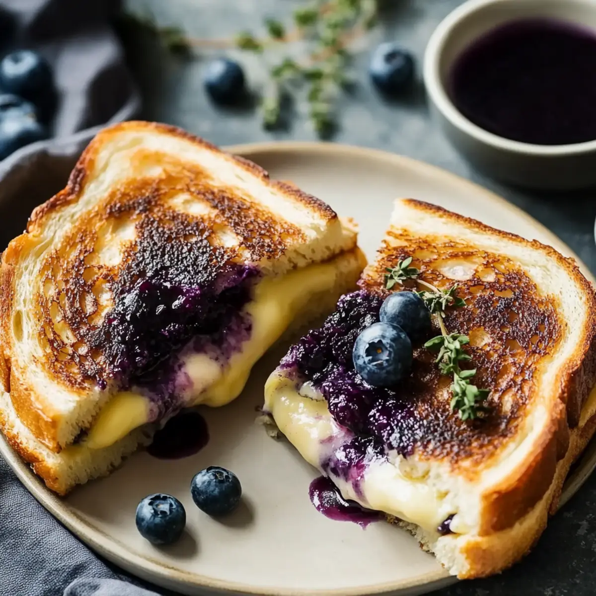 Blueberry Grilled Cheese