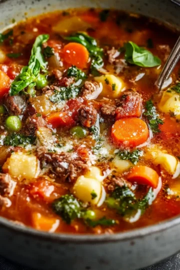 Italian Vegetable Beef Soup