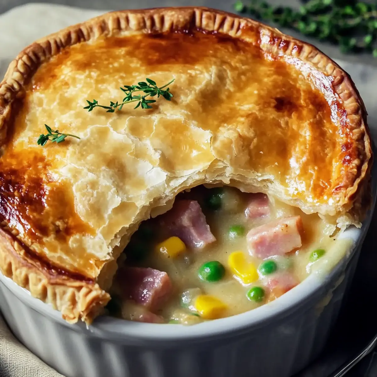 Leftover Ham Pot Pie