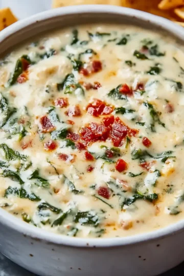 Chili White Spinach Queso
