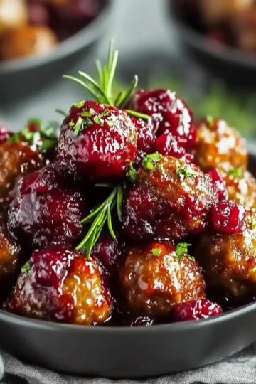 Cranberry Meatballs