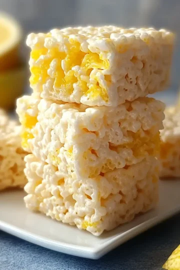 Lemon Rice Krispy Treats