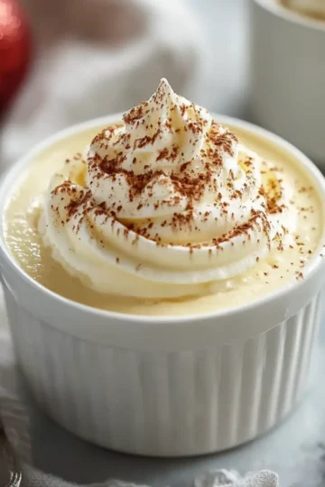 Homemade Eggnog Pudding