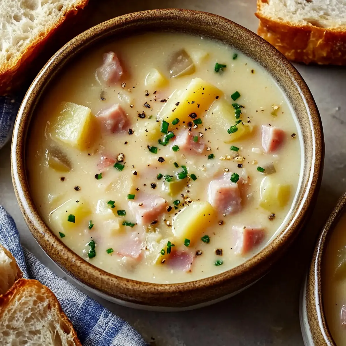 Creamy Potato and Ham Soup