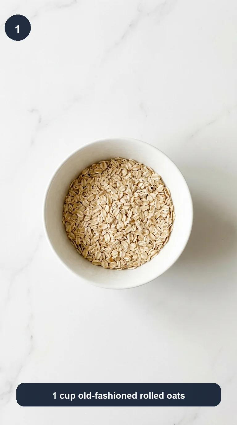 Banana Bread Overnight Oats step 1
