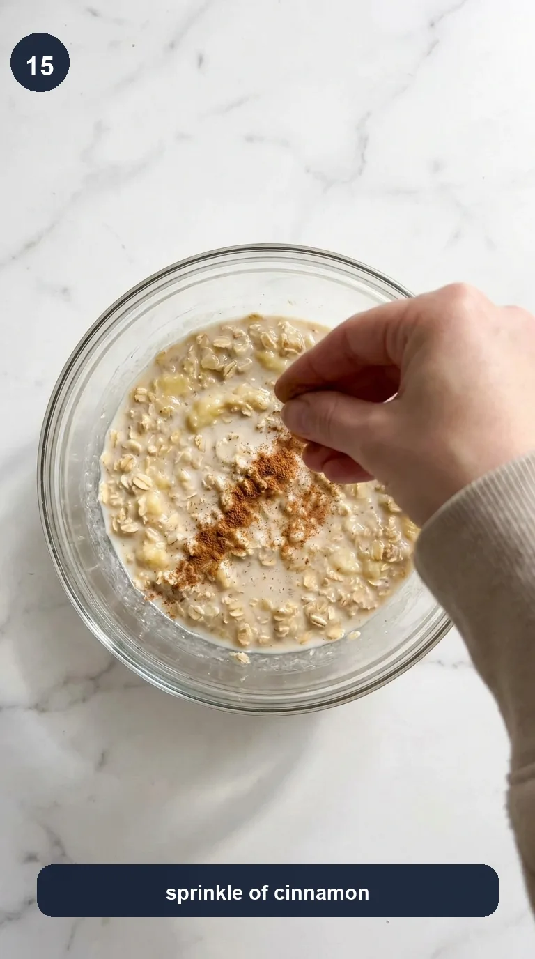 Banana Bread Overnight Oats step 15