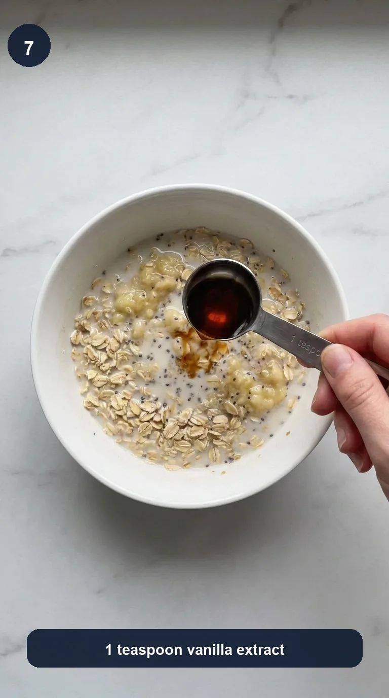 Banana Bread Overnight Oats step 7